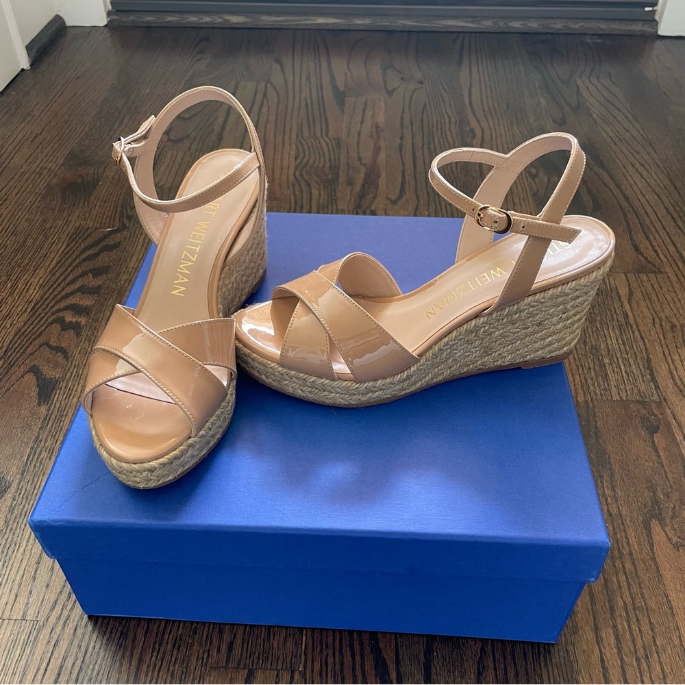 stuart weitzman nude pumps